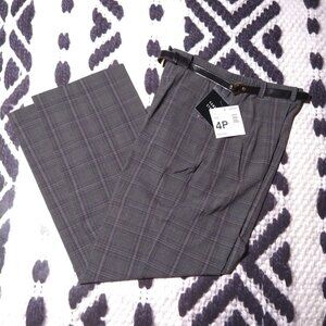 Sag Harbor Plaid Pants with Belt NWT
